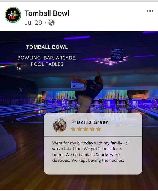 review about tomball bowl